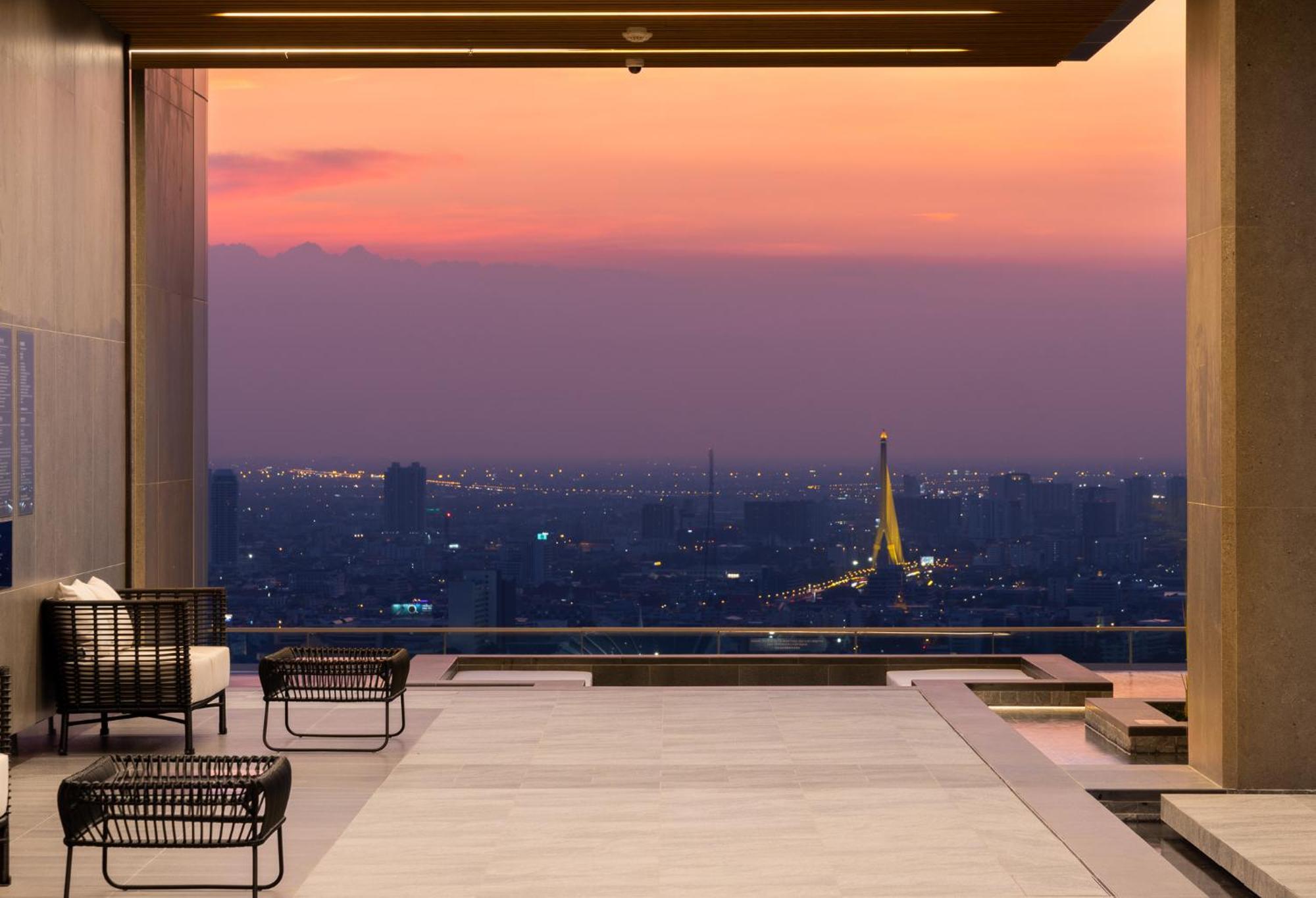 בנגקוק Eastin Grand Hotel Phayathai מראה חיצוני תמונה View from the rooftop